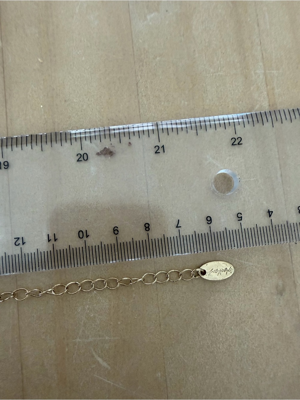 Free People Gold-Tone Multi Charm Necklace with Pink & Blue Accents - Picture 6 of 9